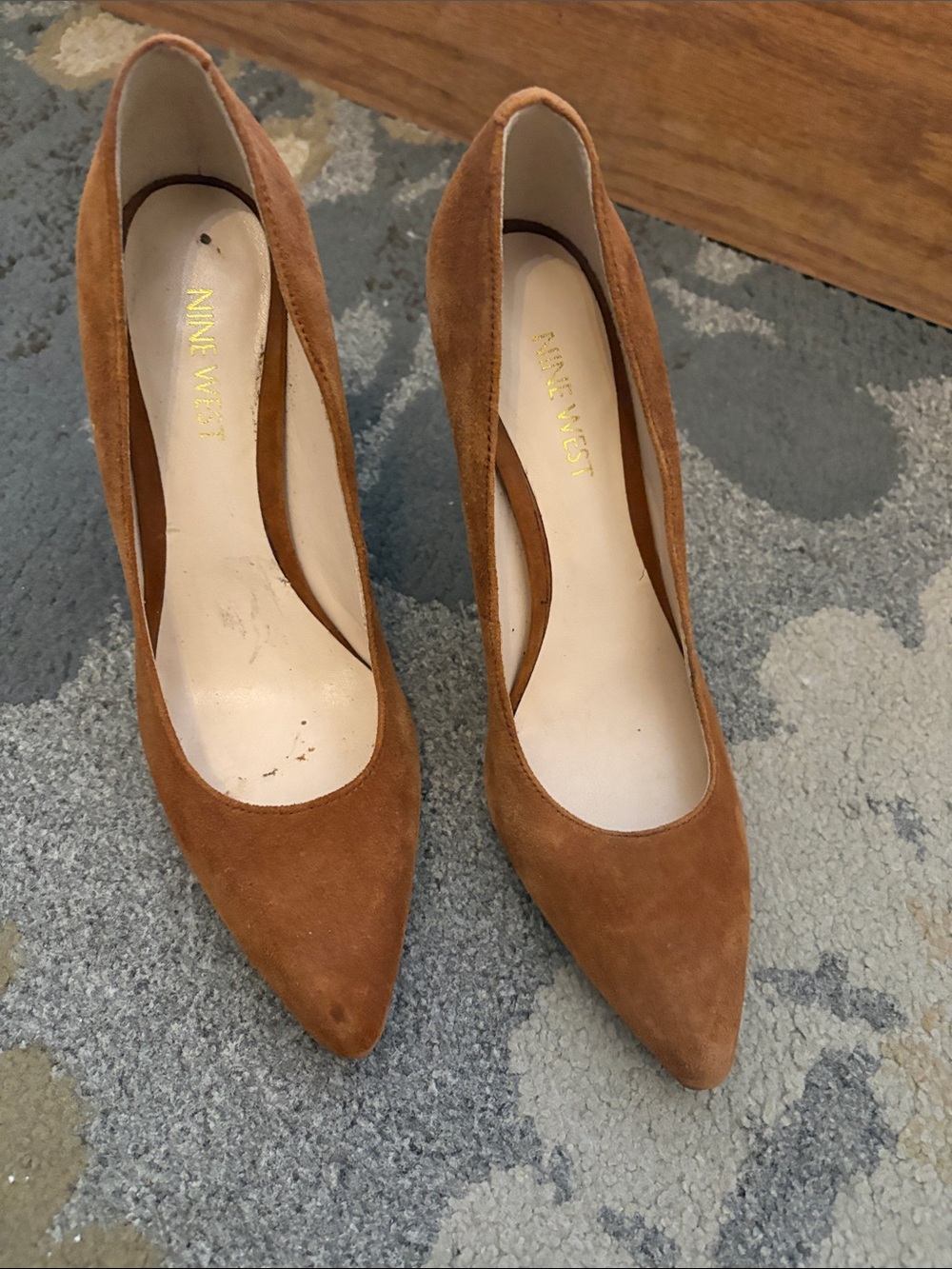 Nine West Fall caramel brown Suede Pointed-Toe Pumps. Gorgeous and Feminine!